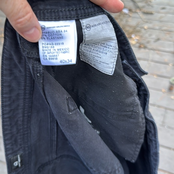 AG The Protege Straight Leg men’s black jeans size 40x34 - Picture 3 of 5